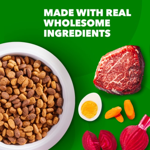 IAMS Proactive Health Adult Dry Dog Food Beef and Rice Recipe Perspective: left