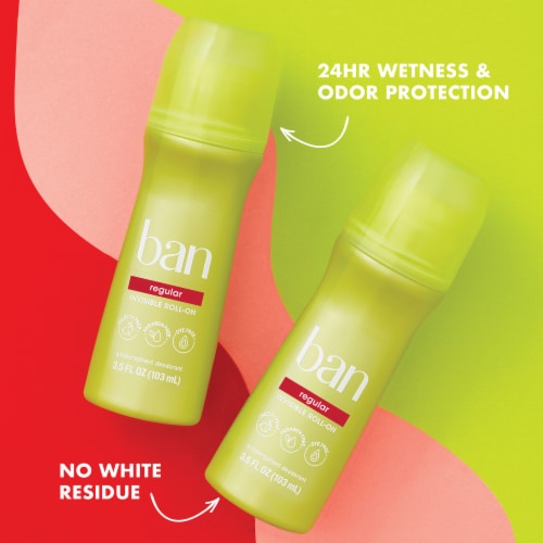 Ban Regular Roll-On Antiperspirant and Deodorant Perspective: left
