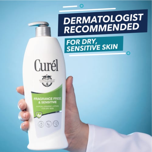Curel Continuous Comfort Fragrance Free Moisture Lotion 13 oz Perspective: left