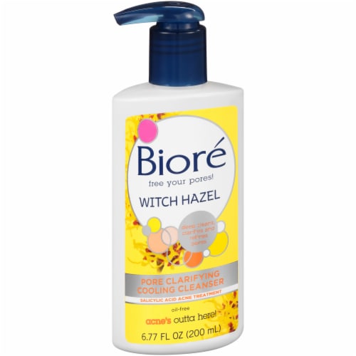 Biore Witch Hazel Pore Clarifying Cooling Cleanser Perspective: left