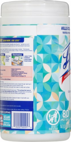 Lysol® Brand New Day™ Coconut Water & Sea Minerals Disinfecting Wipes Perspective: left