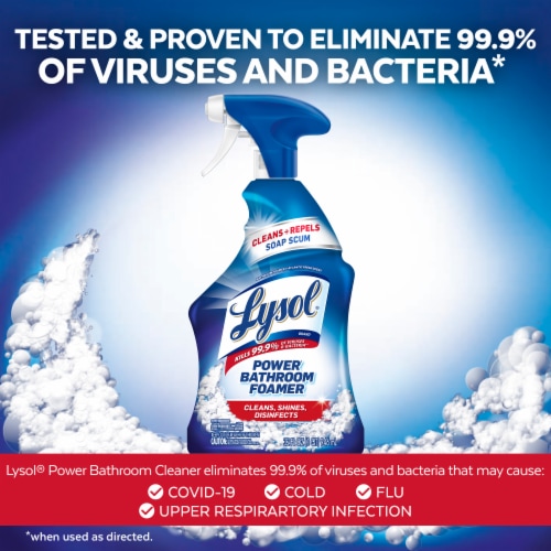 Lysol Island Breeze Bathroom Cleaner Trigger Perspective: left