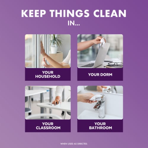 Lysol® Brand New Day™ Disinfecting Wipes Lavender & Cotton Blossom Perspective: left
