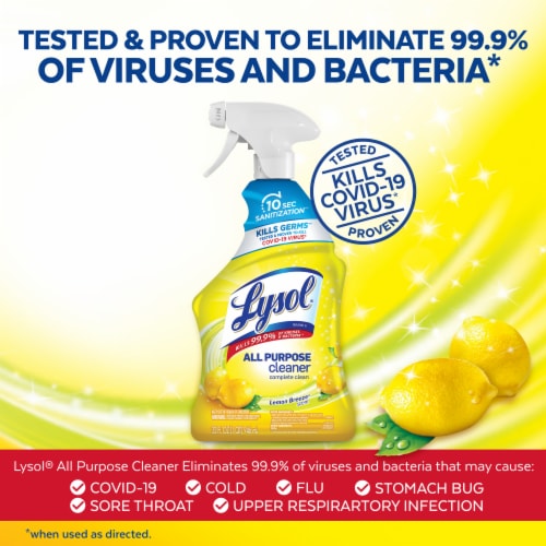 Lysol® Lemon Breeze All Purpose Cleaner Spray Perspective: left