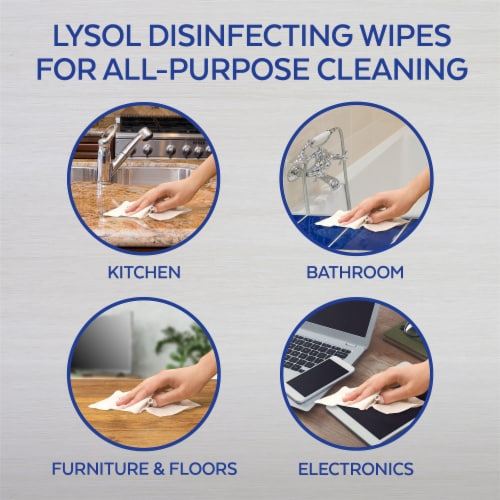 Lysol® Crisp Linen® Disinfecting Wipes Perspective: left