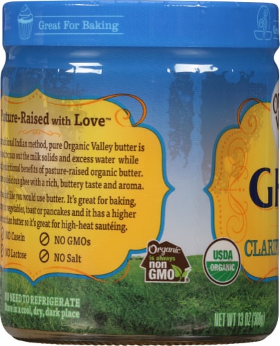 Organic Valley Ghee Clarified Butter Perspective: left