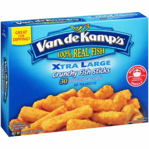 Van de Kamp's Xtra Large Crunchy Fish Sticks, 30 ct / 0.76 oz Fry’s