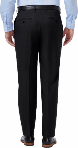Haggar Men's Premium Comfort Classic Fit Dress Pants - Black Perspective: left