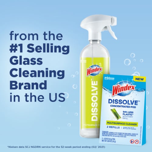Windex Dissolve™ Concentrated Pod Multisurface Cleaner Starter Kit Perspective: left