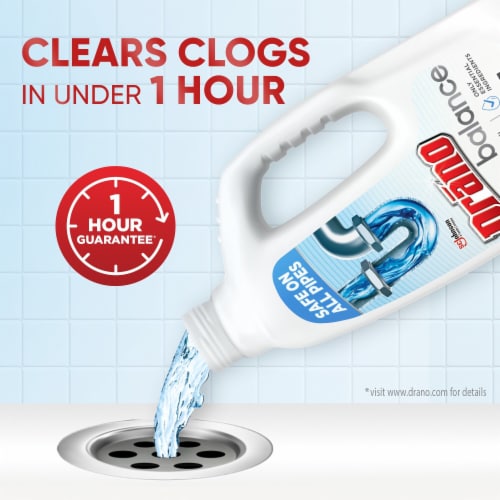 Drano Balance Clog Remover Drain Declogger with Only Essential Ingredients Perspective: left
