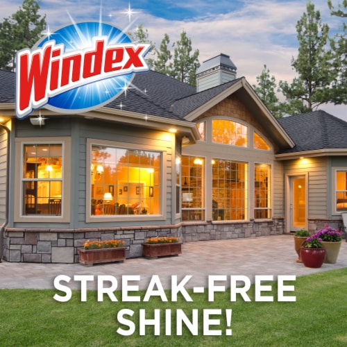 Windex Outdoor Window Cleaner Concentrated Cleaning Sprayer for Garden Hose Perspective: left