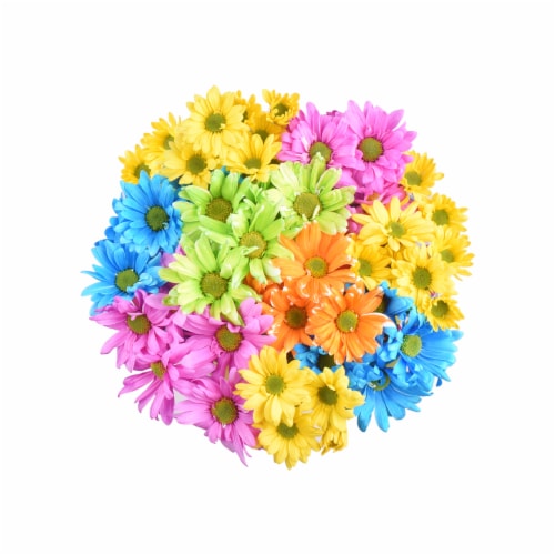 Crazy Daisy Flower Bouquet Perspective: left