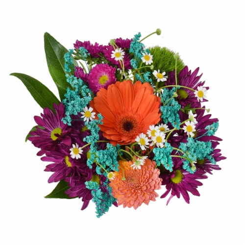 Boho Blooms Sunshine Bouquet Perspective: left