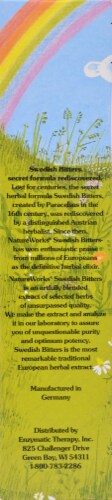 Nature Works Swedish Bitters Dietary Supplement Perspective: left