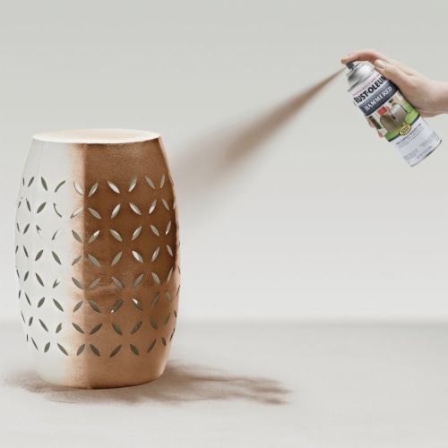Rust-Oleum® Stops Rust® Hammered Copper Spray Paint Perspective: left