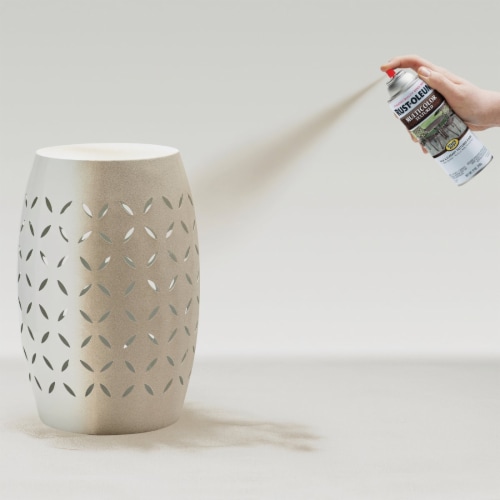 Rust-Oleum® Stops Rust® Textured Desert Bisque Spray Paint Perspective: left