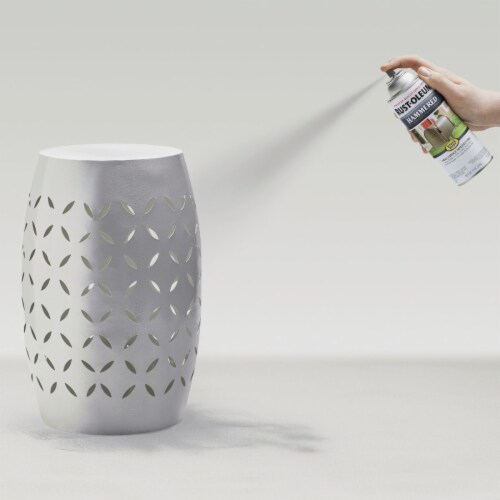Rust-Oleum® Stops Rust® Hammered Spray Paint - Silver Perspective: left