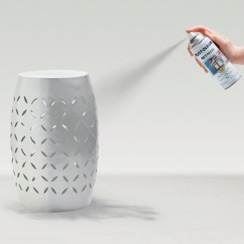 Rust-Oleum® Stops Rust® Metallic Spray Paint - Silver Perspective: left