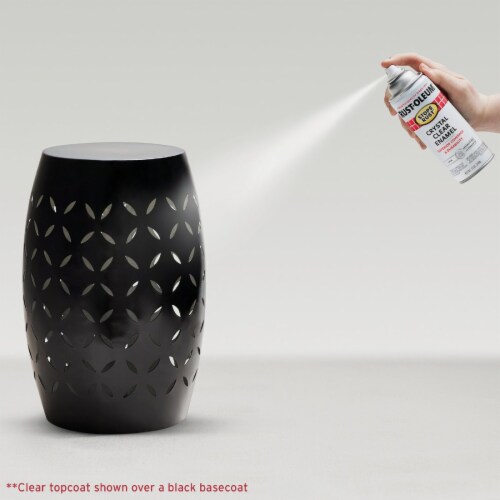 Rust-Oleum® Stops Rust® Crystal Clear Enamel Spray Paint Perspective: left