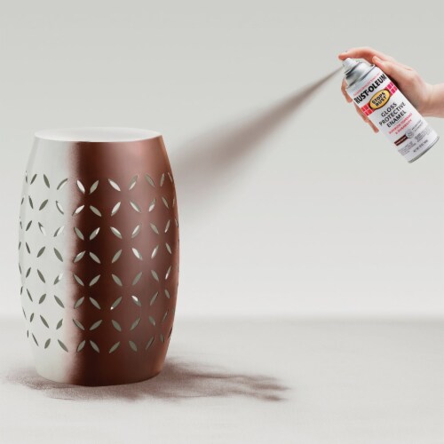 Rust-Oleum® Stops Rust® Gloss Spray Paint - Leather Brown Perspective: left