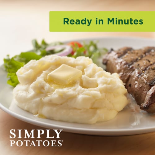 Simply Potatoes Garlic Mashed Potatoes Perspective: left