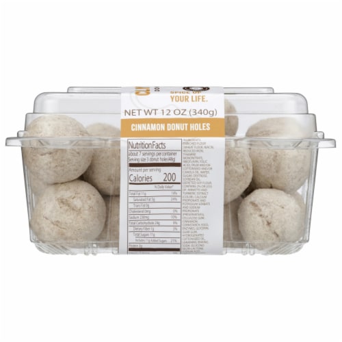 Clyde's® Donuts Spice Up Your Life Cinnamon Cake Donut Holes Perspective: left