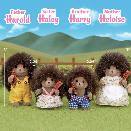 Calico Critters™ Pickleweeds Hedgehog Family Set Perspective: left
