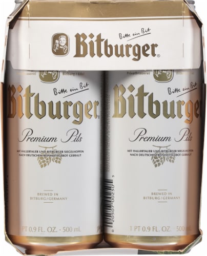 Bitburger Premium Beer Perspective: left