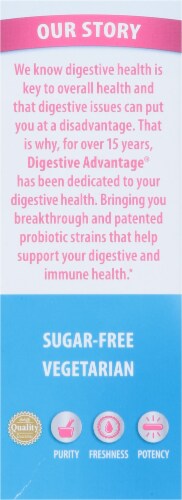 Schiff® Digestive Advantage® Fast Acting Enzymes & Daily Probiotic Capsules Perspective: left