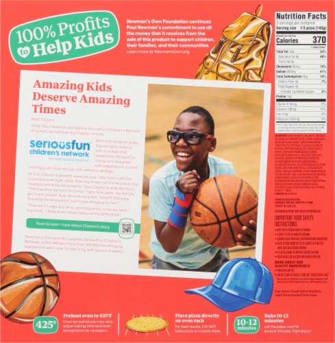 Newman's Own® Thin and Crispy Uncured Pepperoni Frozen Pizza Perspective: left
