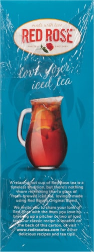 Red Rose Original Black Tea Bags Perspective: left