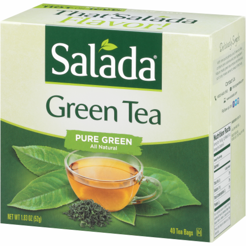 Salada Pure Green Tea Bags Perspective: left