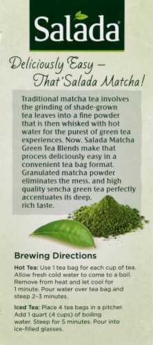Salada Matcha Green Blend Lemongrass Tea Bags Perspective: left