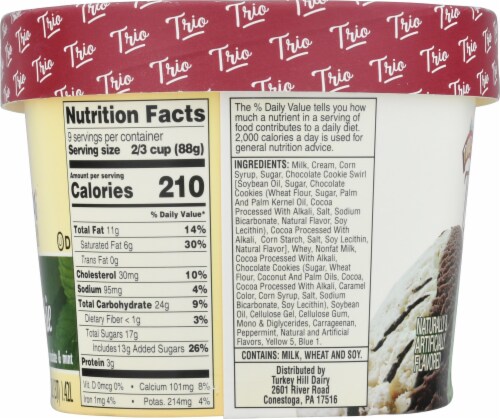 Turkey Hill® Trio'politan® Mint Cookie Ice Cream Perspective: left