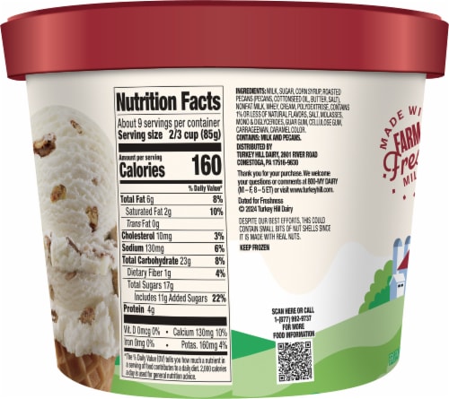 Turkey Hill® Butter Pecan Premium Ice Cream Perspective: left