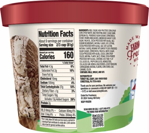 Turkey Hill® Trio'politan Brookie Ice Cream Tub Perspective: left