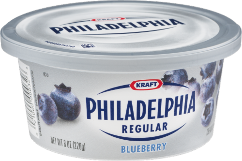 Philadelphia Blueberry Cream Cheese Perspective: left