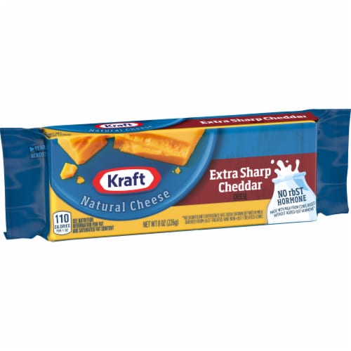 Kraft Extra Sharp Cheddar Block Cheese Perspective: left