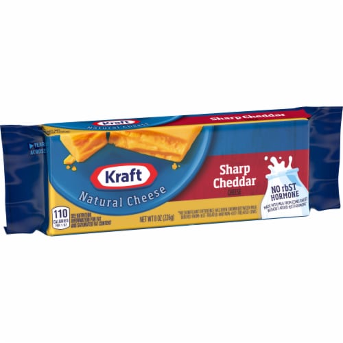 Kraft Sharp Cheddar Block Cheese Perspective: left