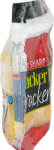Cracker Barrel Extra Sharp Cheese Cracker Cuts Perspective: left
