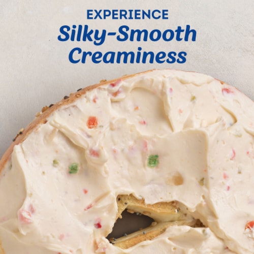 Philadelphia Garden Vegetable Cream Cheese Spread Perspective: left