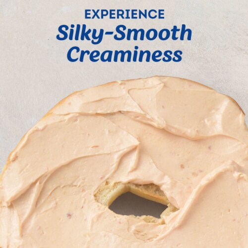 Philadelphia Smoked Salmon Cream Cheese Spread Perspective: left