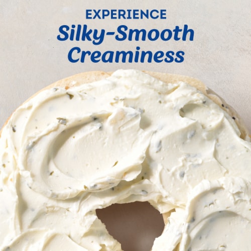 Philadelphia Garlic & Herb Cream Cheese Spread Perspective: left