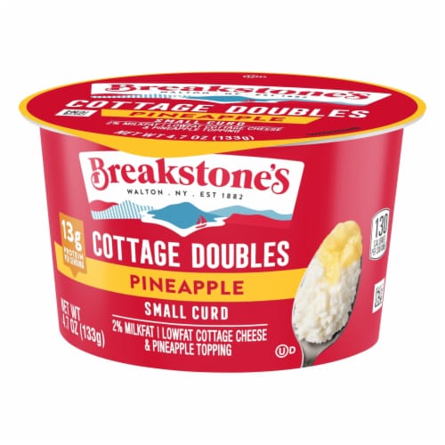 Breakstone's Cottage Doubles Pineapple & Lowfat Cottage Cheese Perspective: left