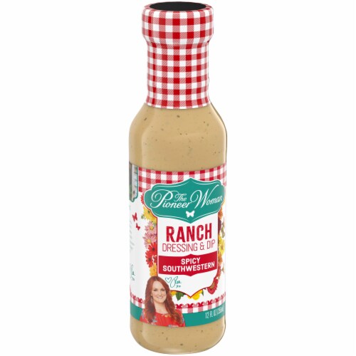 The Pioneer Woman Spicy Southwestern Ranch Salad Dressing & Dip, Bottle Perspective: left