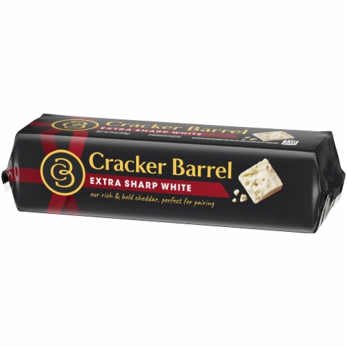 Cracker Barrel Extra Sharp White Cheddar Cheese Perspective: left