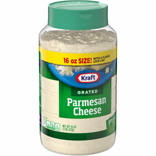 Kraft Parmesan Grated Cheese Perspective: left