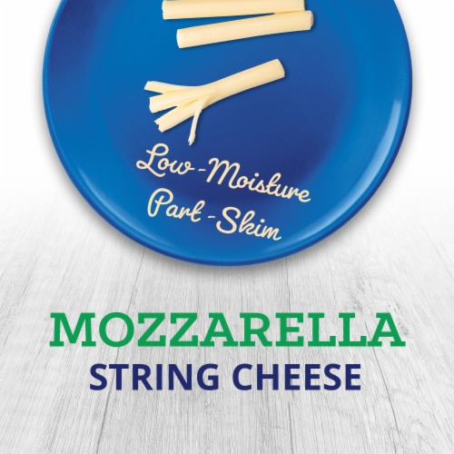 Kraft String Cheese Mozzarella Cheese Snacks Perspective: left