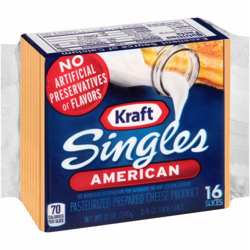 Kraft American Singles 16 Count Perspective: left