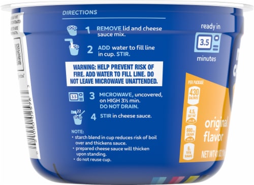 Kraft Original Macaroni & Cheese Dinner Big Cup Perspective: left